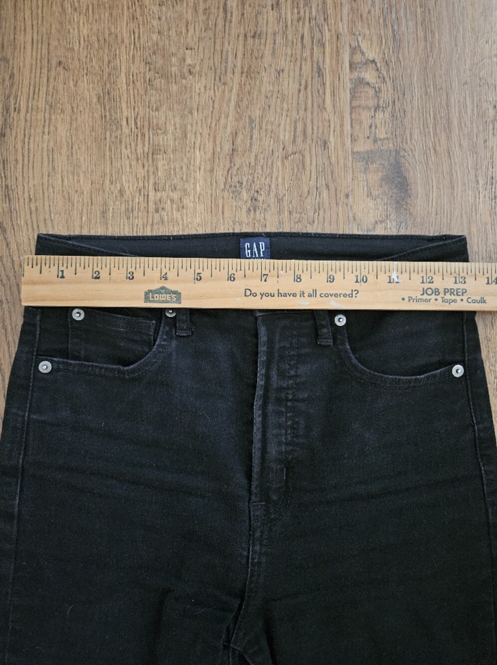GAP High-Rise Black Skinny Women's Jeans, Size 2T, Inseam 30 - Picture 3 of 9